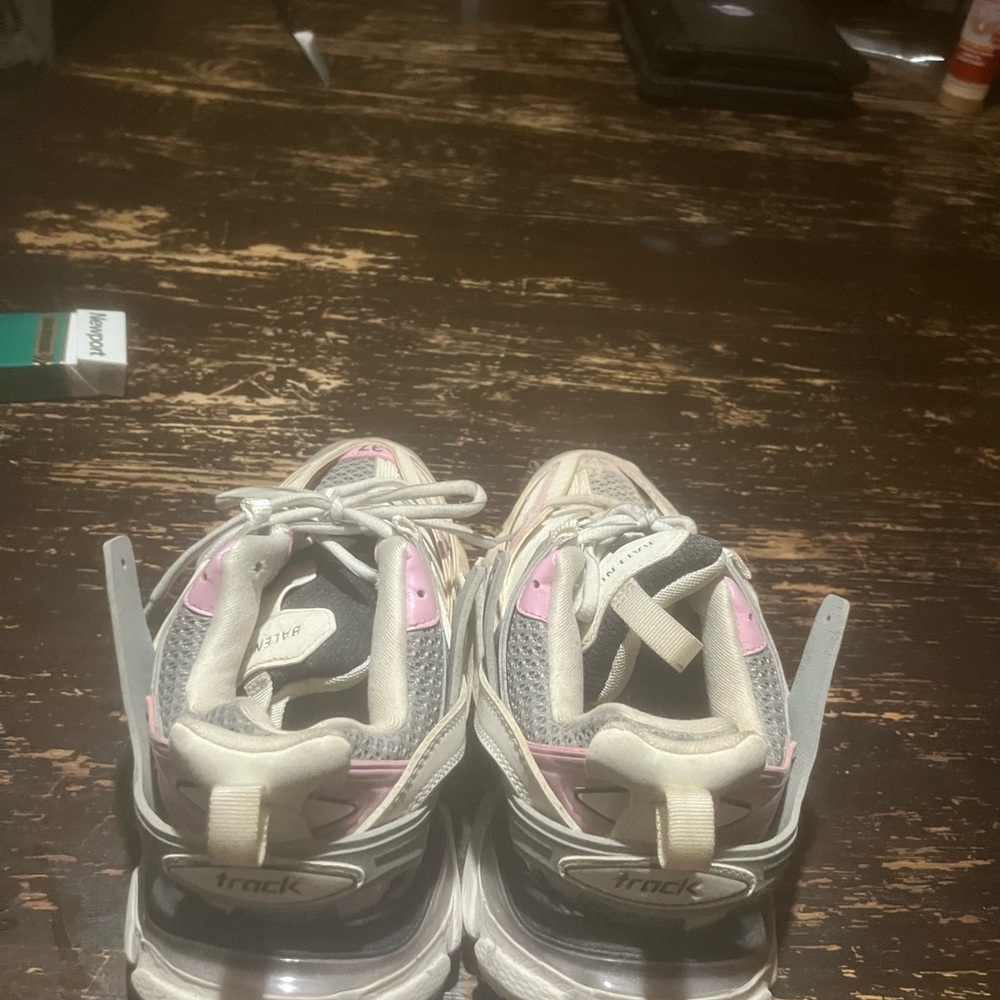 Balenciaga Track Sneakers - Pink and White